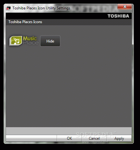 Toshiba Places Icon Utility