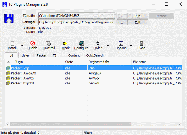 TC Plugins Manager