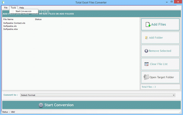 Total Excel Files Converter