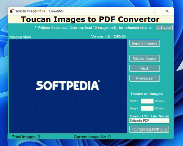 Toucan Images to PDF Convertor