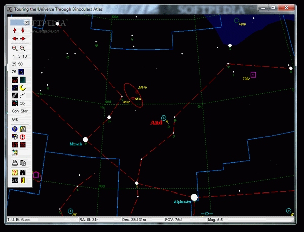 Touring the Universe through Binoculars Atlas