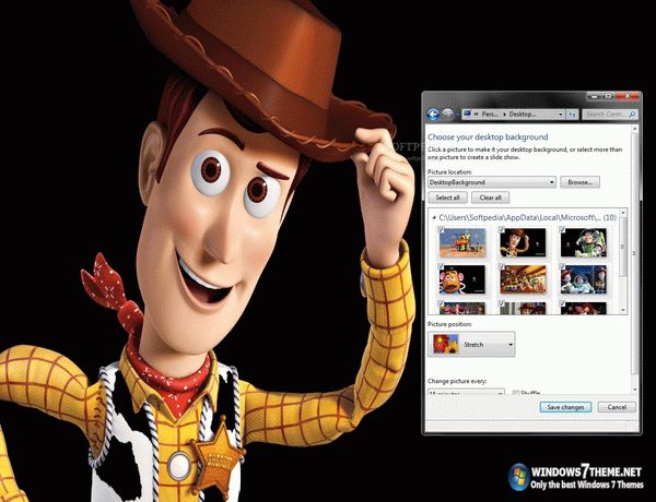 Toy Story 3 Windows 7 Theme