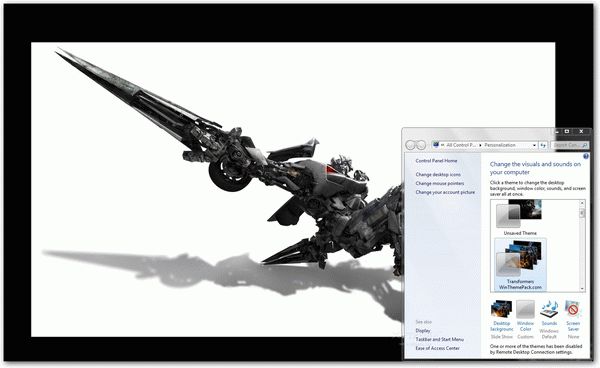 Transformers Windows Theme