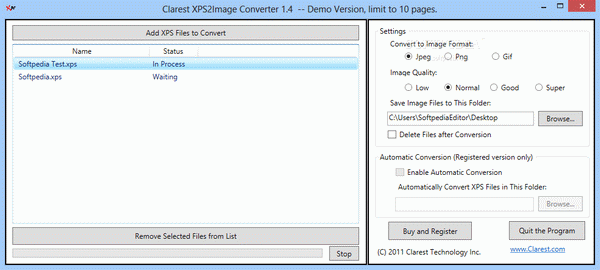 Clarest XPS2Image Converter (formerly TreasureUP XPS to Image Converter)