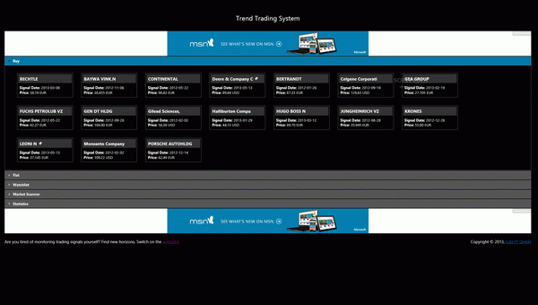 Trend Trading System for Windows 8