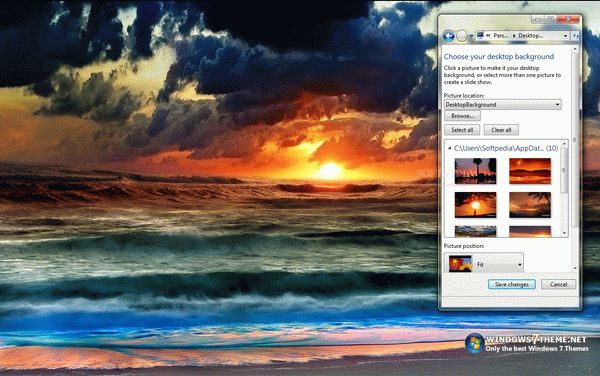 Tropical Sunset Windows 7 Theme