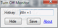 Turn Off Monitor