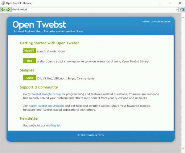 Open Twebst