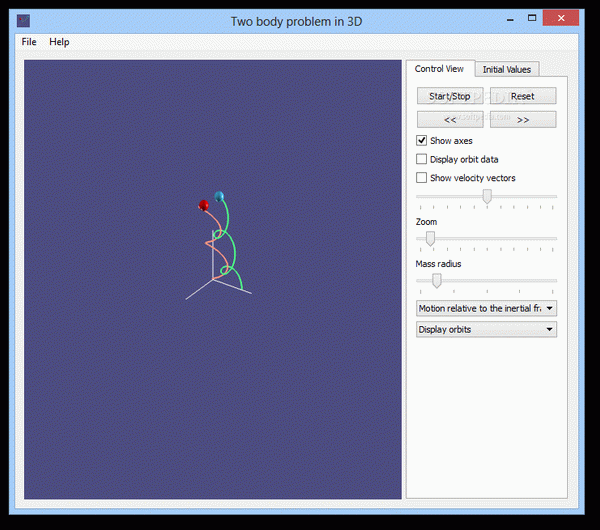 Two body problem in 3D