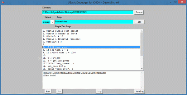 UBasic Debugger for CHDK