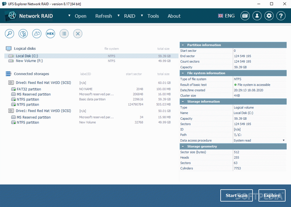 UFS Explorer Network RAID