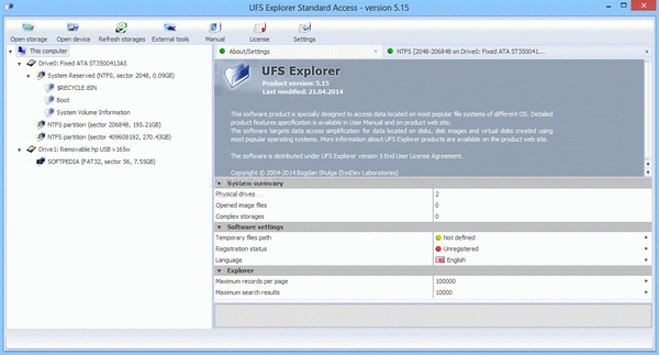 UFS Explorer Standard Access