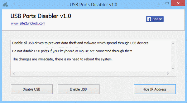 USB Ports Disabler