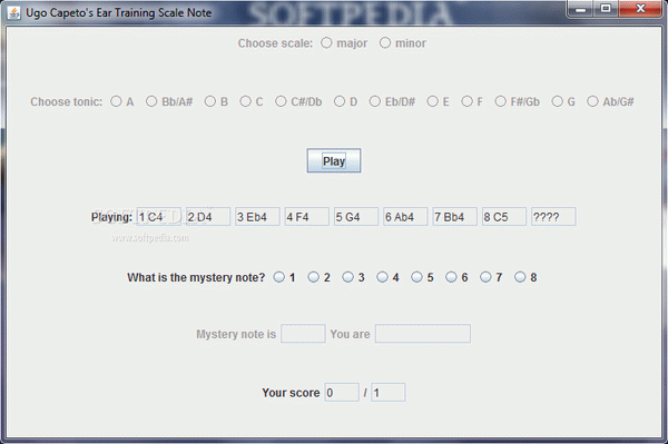 Ugo Capeto's Ear Training Scale Note
