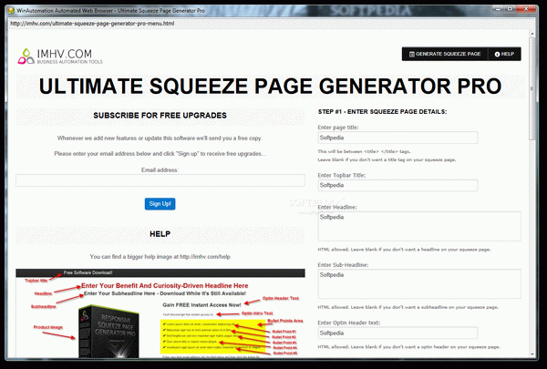 Ultimate Squeeze Page Generator Pro