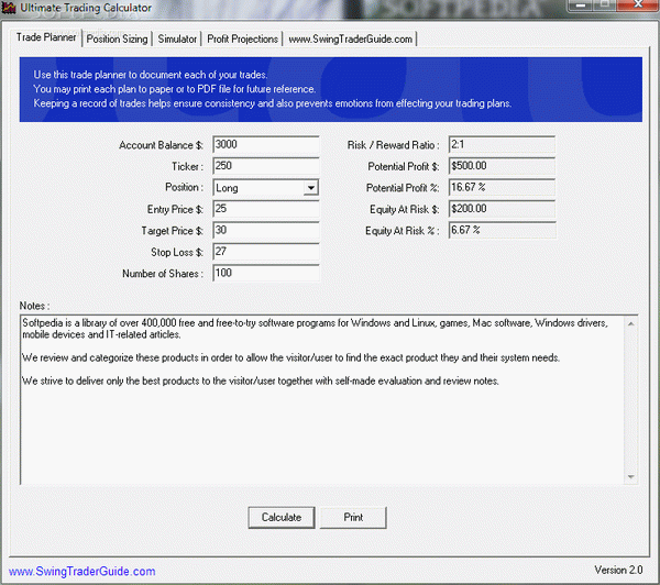 Ultimate Trading Calculator