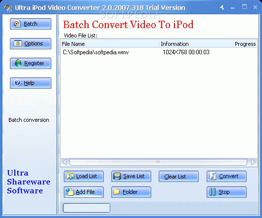 Ultra Video To iPod Converter