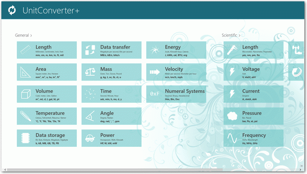 UnitConverter+ for Windows 8