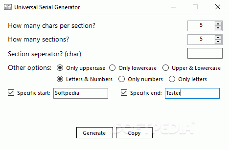 Universal Serial Generator