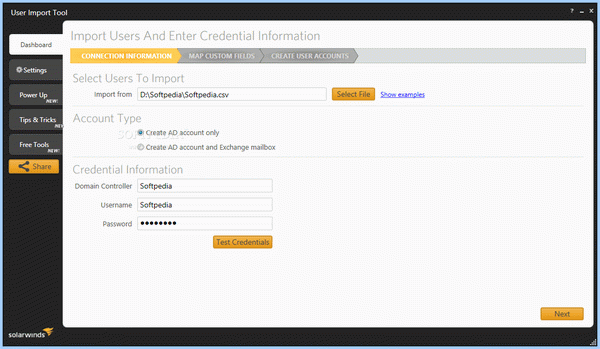 User Import Tool