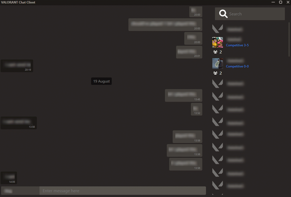 VALORANT Chat Client
