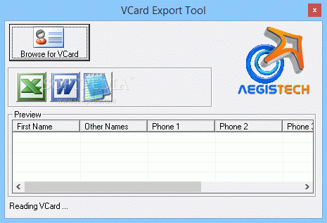 VCard Export Tool