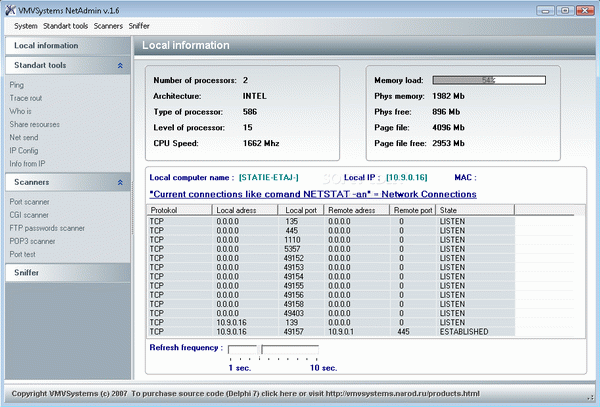 VMVSystems NetAdmin