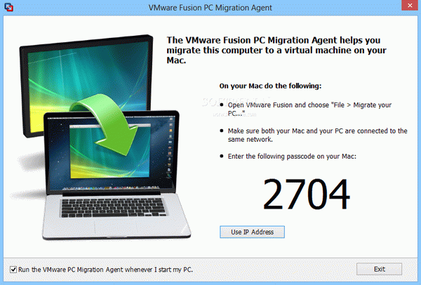 VMware Fusion PC Migration Agent