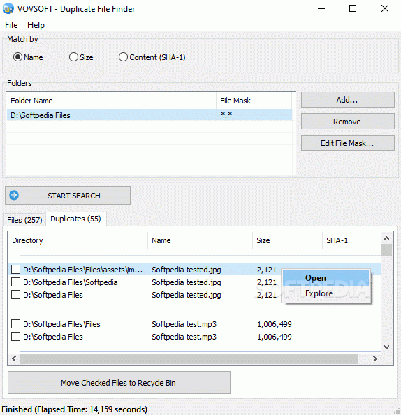 VOVSOFT - Duplicate File Finder