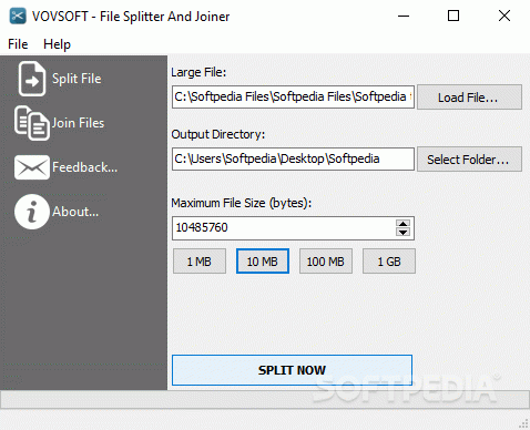 VOVSOFT - File Splitter And Joiner