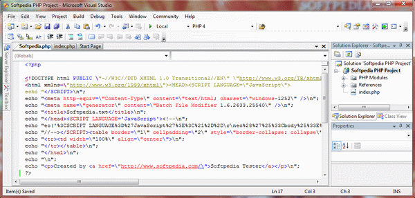 VS.Php for Visual Studio 2005