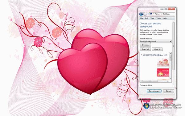 Valentine's Day Windows 7 Theme