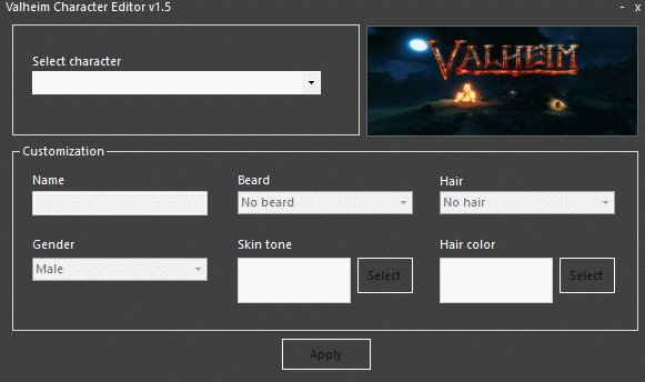 Valheim Character Editor