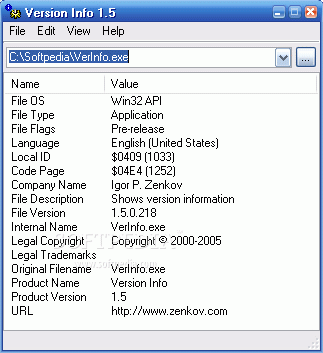 Version Info