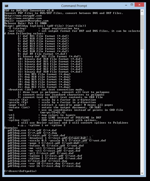 VeryDOC PDF to DWG Converter