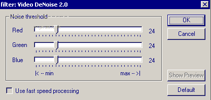 Video DeNoise for VirtualDub