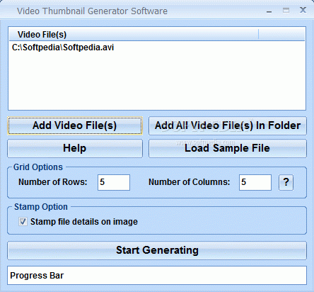 Video Thumbnail Generator Software