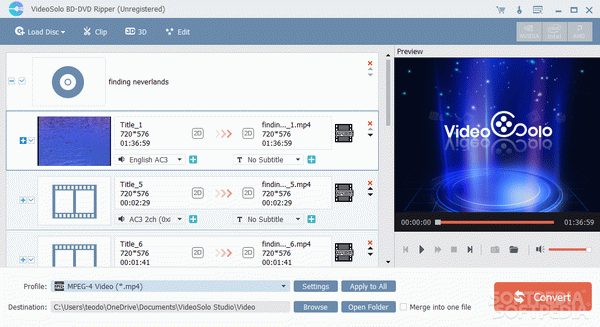 VideoSolo BD-DVD Ripper