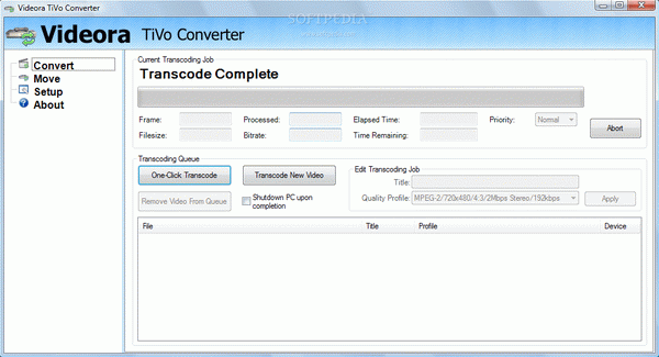 Videora TiVo Converter