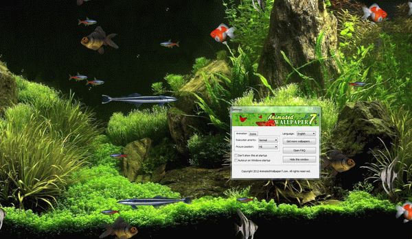 Virtual Aquarium Animated Wallpaper