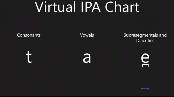 Virtual IPA Chart Store App