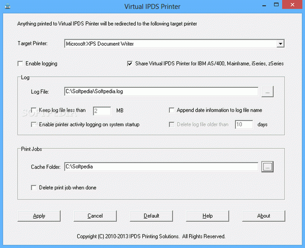 Virtual IPDS Printer