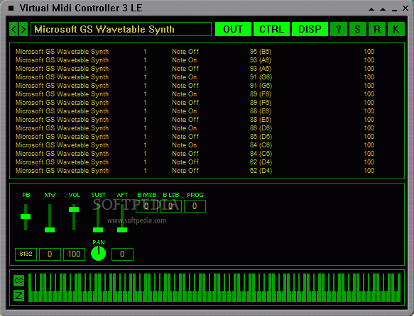 Virtual Midi Controller LE