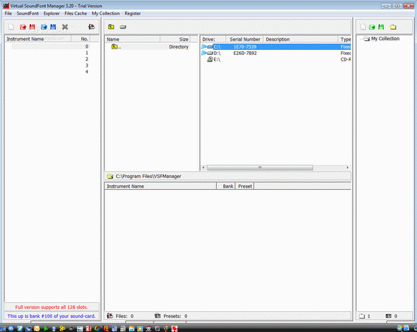 Virtual SoundFont Manager
