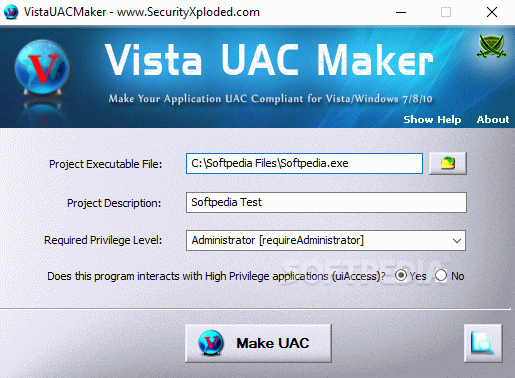 VistaUACMaker