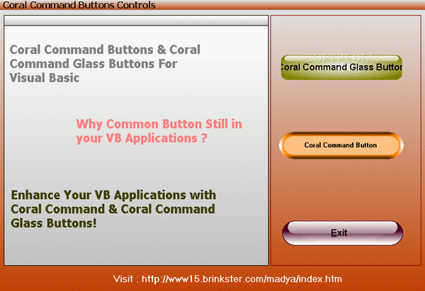 Visual Basic Form Skin & Coral Glass Button