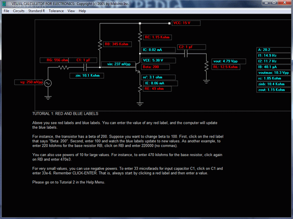 Visual Calculator Integrated Circuits