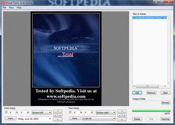 Visual Photo Time Stamp