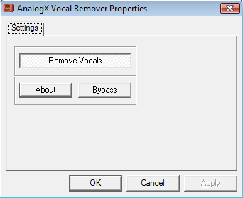 Vocal Remover (DirectX)