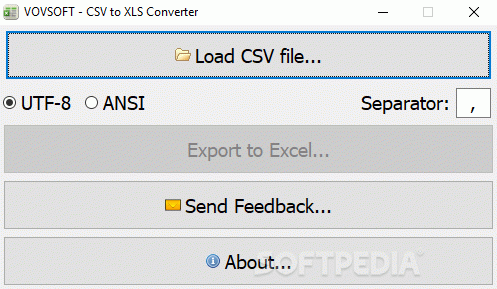 Vovsoft CSV to XLS Converter